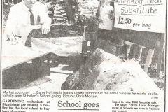 Compost for school - St Helen's School, 1989 (Elaine Gebbie) Compost for school - St Helen's School, 1989 (Elaine Gebbie)