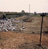 Filling in the Cutting, Bridge Farm, 1976